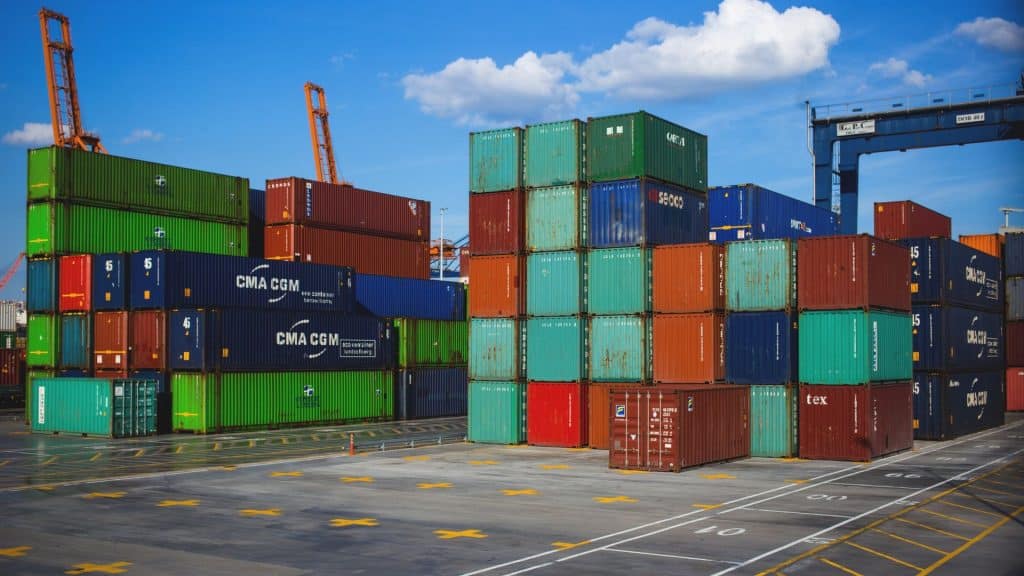 CONTAINERS AND PORT VIEW